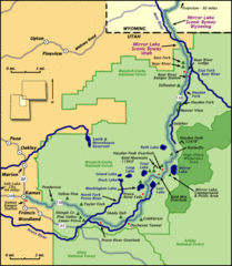 Mirror Lake Highway Map Mirror Lake Highway Map