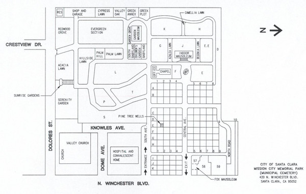 Mission City Memorial Park Map