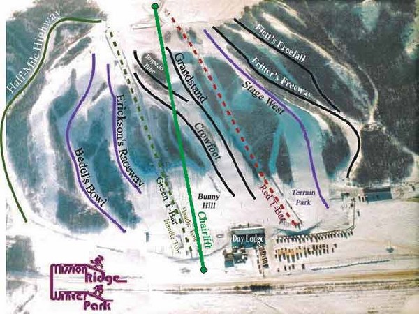 Mission Ridge Winter Park Ski Trail Map