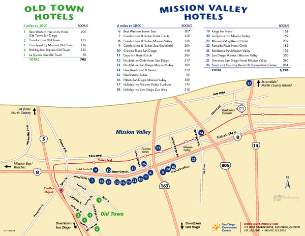 Mission Valley Tourist Map Mission Valley San Diego Ca Mappery