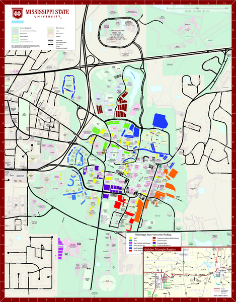 Mississippi State University Map Starkville Ms Mappery
