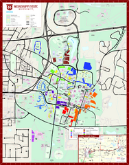 Mississippi State University Map