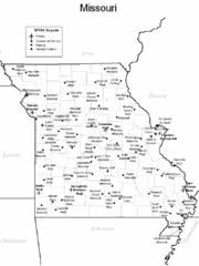 Missouri Airports Map