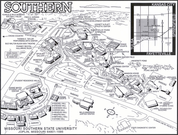 Missouri Southern State University Map