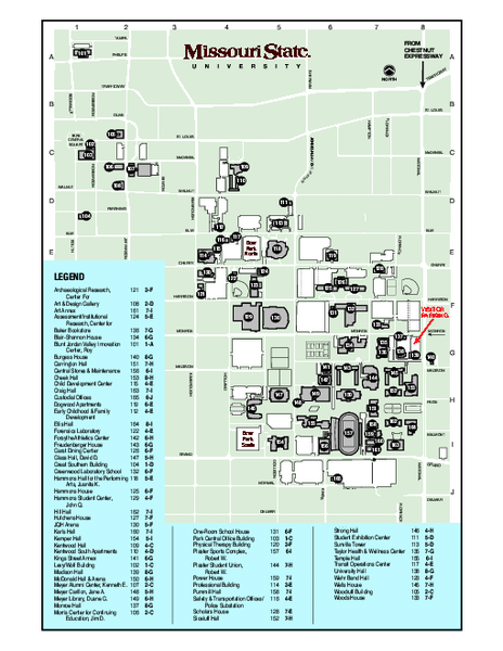 Missouri State University Map