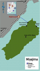 Miyajima Ferry Map
