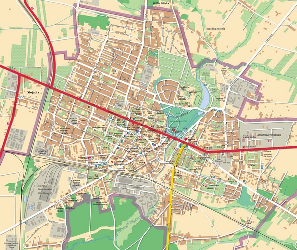 Mińsk Mazowiecki City Map