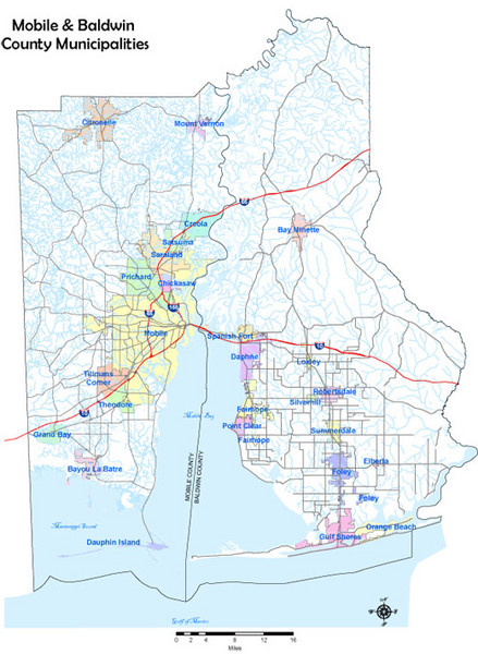 Mobile County Map