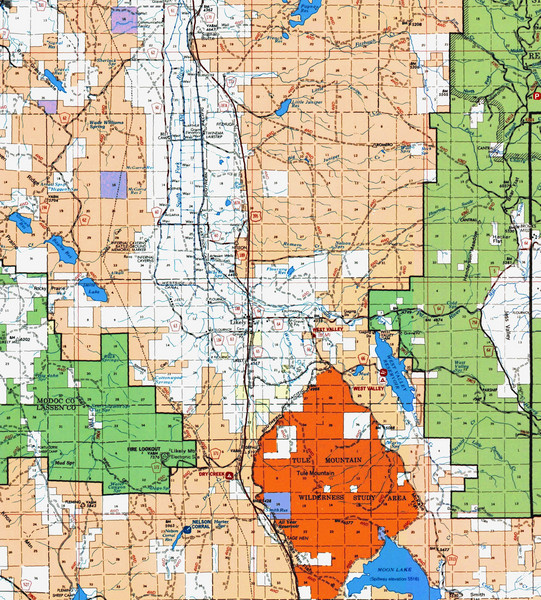 Modoc National Park Map