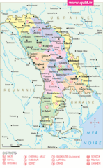 Moldavie Map