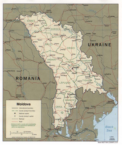 Moldova Map