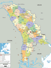 Moldova - Political Map Moldova - Political Map
