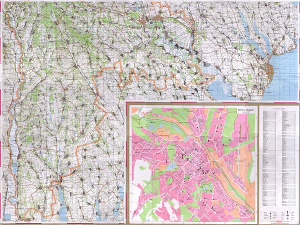 Moldova Topographical Map - South