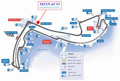 Monaco Gran Prix circuit Map