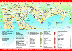 Monaco Tourist Map
