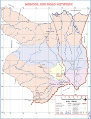 Mondol Kiri Province Cambodia Road Map