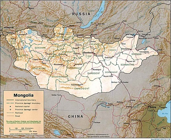 Mongolia Map