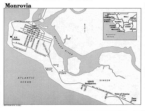 Monrovia Overview Map