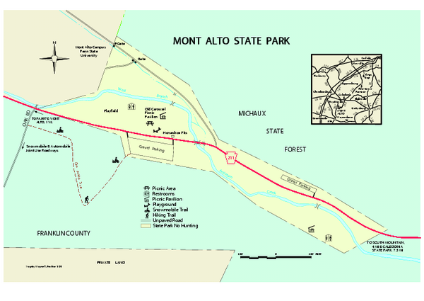 Mont Alto State Park Map