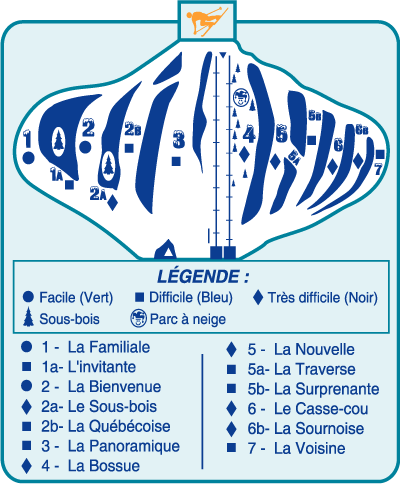 Mont Biencourt Ski Trail Map