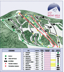 Mont-Bélu Ski Trail Map