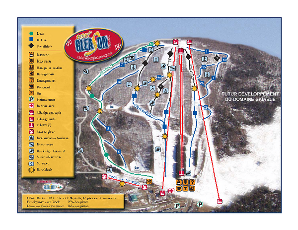 Mont Gleason Ski Trail Map