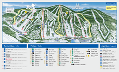 Mont Saint-Sauveur Ski Trail Map