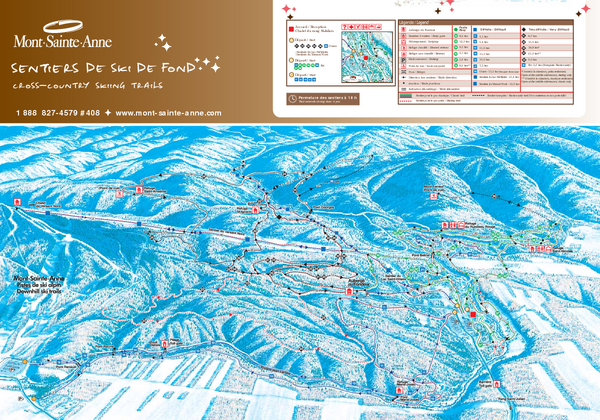Mont-Sainte-Anne Nordic Ski Trail Map