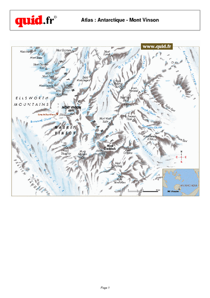 Mont Vinson Map