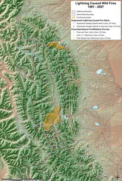 Montana Mountain Range Map