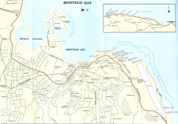 Montego Bay road Map
