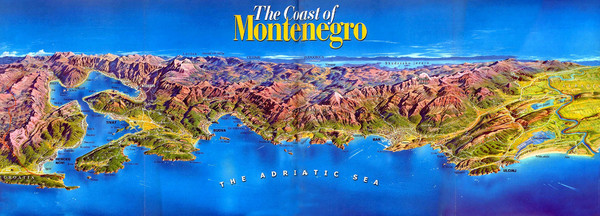 Montenegro Coast Map