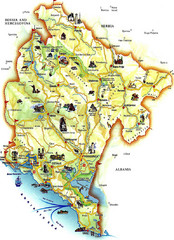 Montenegro Tourist Map