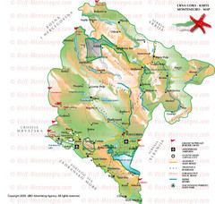 Montenegro Tourist Map