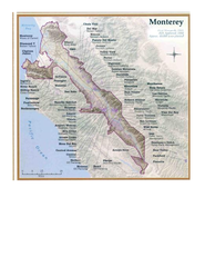 Monterey Wine Country: Appellation Overview Map