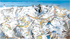 Monterosa (Aosta) ski map