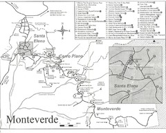 Monteverde Santa Elena Tourist Map