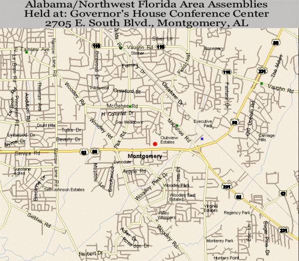 Montgomery, Alabama City Map