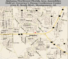 Montgomery, Alabama City Map