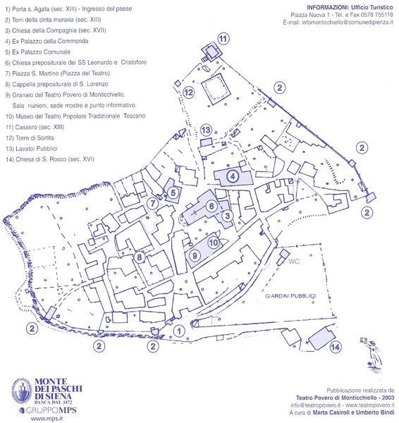 Monticchiello Map