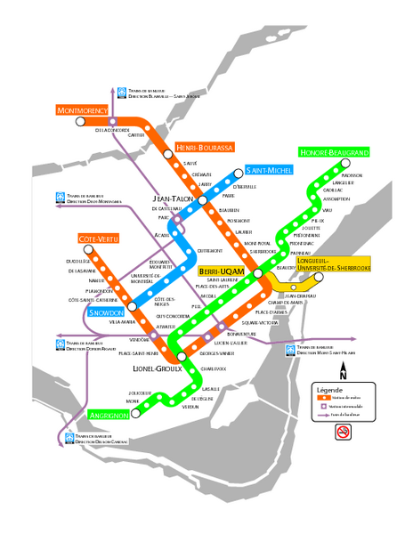 Montreal Metro Map