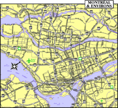 Montreal Tourist Map