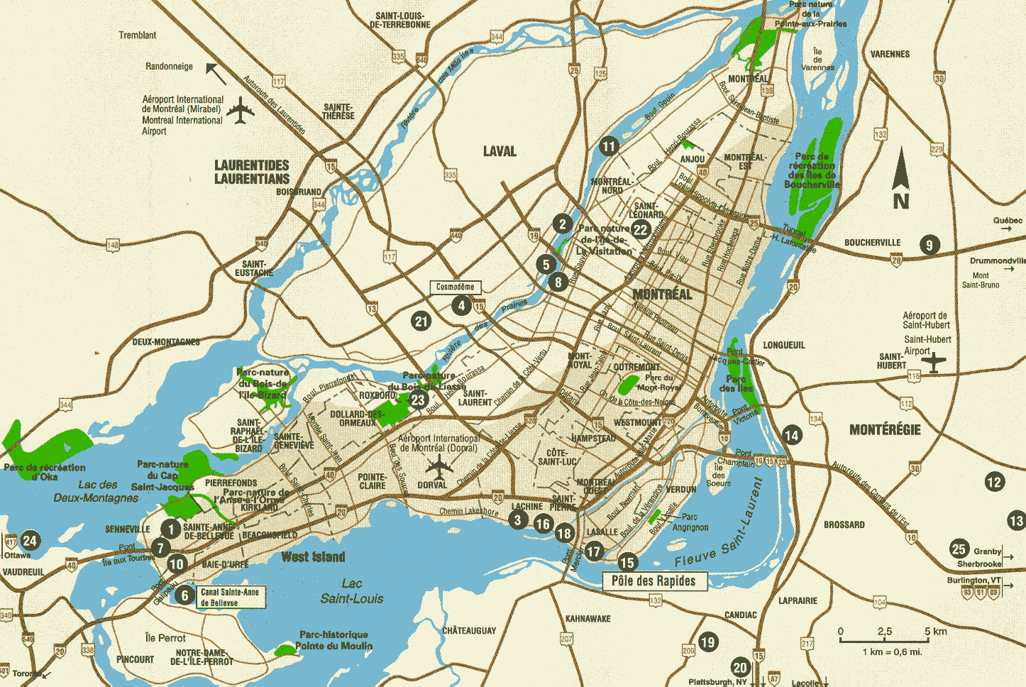 Montreal Tourist Map - Montreal • mappery