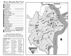 Morrow Mountain State Park map