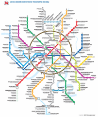 Moscow Public Transportation Map