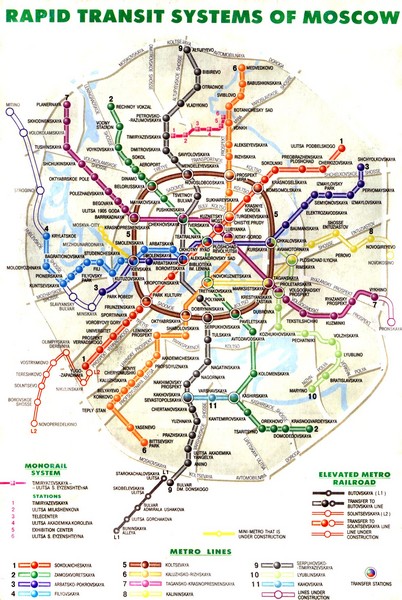 Moscow Subway Map