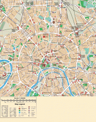 Moscow city map 1:25000