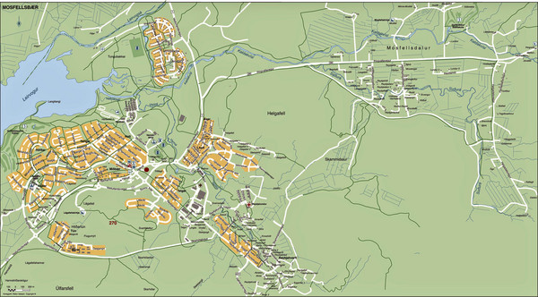 Mosfellsbaer Tourist Map