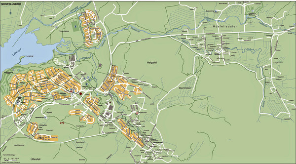 Mosfellsbaer Tourist Map