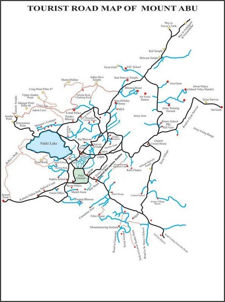 Mount Abu Tourist Map